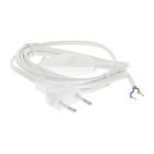 Q-Link-liitäntäkaapeli, max 1200w, 2 x 0,75 mm, 1,8 m, valkoinen, kytkimellä