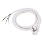 Q-Link-liitäntäkaapeli maadoitettu, 2500 W, 3 x 1,0 mm, 2,5 m, valkoinen