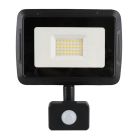 Alumiini sensorilla varustettu heitin musta, Miro, 30W, 3000K LED, IP65