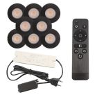 Alumiini veranda pintavalaisin musta, Dico, 3W, 2700K LED, IP65, kaukosäätimellä