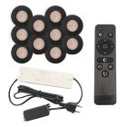 Alumiini veranda pintavalaisin musta, Dico, 3W, 2700K LED, IP65, kaukosäätimellä