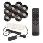 Alumiini veranda pintavalaisin musta, Rona, 3W, 2700K LED, IP44, kaukosäätimellä