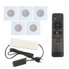 Alumiini veranda pintavalaisin valkoinen, Dico, 15W, 2700K LED, IP65, kaukosäätimellä