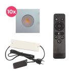 Alumiini veranda pintavalaisin kromi, Dico, 30W, 2700K LED, IP65, kaukosäätimellä
