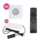 Alumiini veranda pintavalaisin valkoinen, Dico, 48W, 2700K LED, IP65, kaukosäätimellä