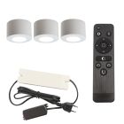 Alumiini veranda upotettava spottivalaisin valkoinen, Vasso, 9W, 2700K LED, IP44, kaukosäätimellä