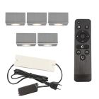 Alumiini veranda upotettava spottivalaisin kromi, Fredo, 15W, 2700K LED, IP44, kaukosäätimellä