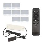 Alumiini veranda upotettava spottivalaisin valkoinen, Fredo, 21W, 2700K LED, IP44, kaukosäätimellä