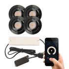 Alumiini veranda pintavalaisin musta, Rona, 3W, 2700K LED, IP44