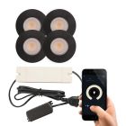 Alumiini veranda pintavalaisin musta, Dico, 3W, 2700K LED, IP65
