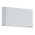 Valkoinen alumiini ylös alas seinävalaisin, Bridlington, 4,5W, 3000K LED, IP54