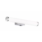 Kromi muovi peilivalaisin, Staby, 4,3W, 3000K LED, IP44, katkaisimella