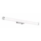 Kromi muovi peilivalaisin, Staby, 8,6W, 3000K LED, IP44, katkaisimella