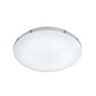 Kromi muovi kylpyhuoneen kattovalaisin, Brunella, 18W, 3000K LED, IP44