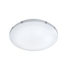 Kromi muovi kylpyhuoneen kattovalaisin, Brunella, 24W, 3000K LED, IP44