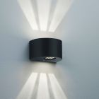 Musta muovi ulkovalaisin, Sandkas, 2W, 3000K LED, IP44