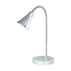 Harmaa muovi työpöytävalaisin, Taimi, 3,8W, 3000K LED, katkaisimella