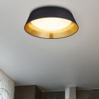 Musta muovi kattolamppu, Gjern, 18W, 3000K LED