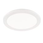Valkoinen muovi kattolamppu, Gistrup, 15W, 3000K LED, IP44, 3-portaisesti himmennettävä