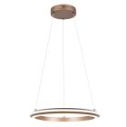 Ruskea metalli riippuvalaisin, Jiry, 34W, white switch LED, 3-portaisesti himmennettävä