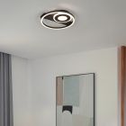 Musta metalli kattolamppu, Jantuano, 22W, 3000K LED