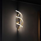 Messinki alumiini seinävalaisin , Sylvian, 22W, white switch LED, 3-portaisesti himmennettävä