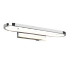 Kromi metalli kylpyhuoneen seinävalaisin, Martin, 17W, 3000K LED, IP44