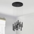Musta metalli riippuvalaisin, Jessamy, 2,5W, 3000K LED