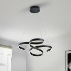 Antrasiitti metalli riippuvalaisin, Davu, 52W, 3000K LED