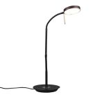Musta metalli pöytävalaisin, Bilge, 12W, valonvärisäädettävä LED, katkaisimella