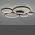 Musta metalli kattolamppu, Robon, 49W, 3000K LED