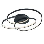 Musta metalli kattolamppu, Sabra, 38W, 3000K LED