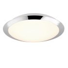 Kromi muovi kylpyhuoneen kattovalaisin, Ronan, 12W, 3000K LED, IP44