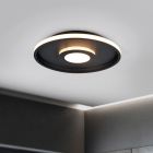 Musta metalli kylpyhuoneen kattovalaisin, Kayla, 35W, 3000K LED, IP44