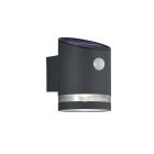 Antrasiitti metalli liiketunnistimella varustettu ulkoseinävalaisin, Suzan, 3W, 3000K LED, IP44