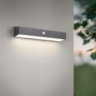 Musta muovi aurinkovoimainen ulkovalaisin, Ravindra, 6W, 4000K LED, IP44
