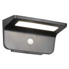 Musta muovi aurinkovoimainen ulkovalaisin, Mukaddes, 8W, 4000K LED, IP44