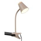 Ruskea muovi puristinvalaisin, Rahul, 4,5W, 3000K LED, katkaisimella