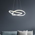 Valkoinen metalli riippuvalaisin, Aby, 27W, 4000K LED