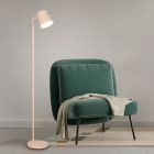 Ruskea metalli ladattava lattiavalaisin, Suraya, 4,5W, 3000K LED, 3-portaisesti himmennettävä