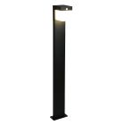 Musta muovi aurinkovoimainen ulkolattiavalaisin, Kadija, 5,5W, 4000K LED, IP44