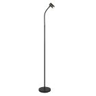 Musta metalli gulv lampe, Suradj, katkaisimella
