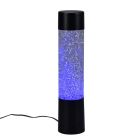 Musta muovi pöytävalaisin, Umar, 1W, RGB LED, katkaisimella