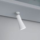 Valkoinen metalli pöytävalaisin, Remko, 2W, 3000K LED, kosketushimmentimellä
