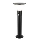 Musta muovi aurinkovoimainen ulkolattiavalaisin, Nebahat, 3W, 4000K LED, IP44
