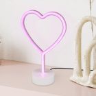 Vaaleanpunainen muovi lastenhuoneen pöytävalaisin, Sorian, 1W, 3000K LED