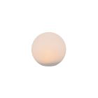 Valkoinen muovi aurinkoenergialla puutarhakohdevalaisin, Yavuz, 0,5W, RGBW LED, IP67, kaukosäätimellä