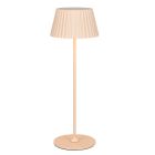 Ruskea metalli ladattava ulkopöytävalaisin, Reshma, 1,5W, 3000K LED, IP44, kosketushimmentimellä