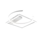 Valkoinen metalli kattolamppu, Emine, 23,5W, 4000K LED