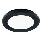 Musta muovi kylpyhuoneen kattovalaisin, Gistrup, 10W, 3000K LED, IP44
